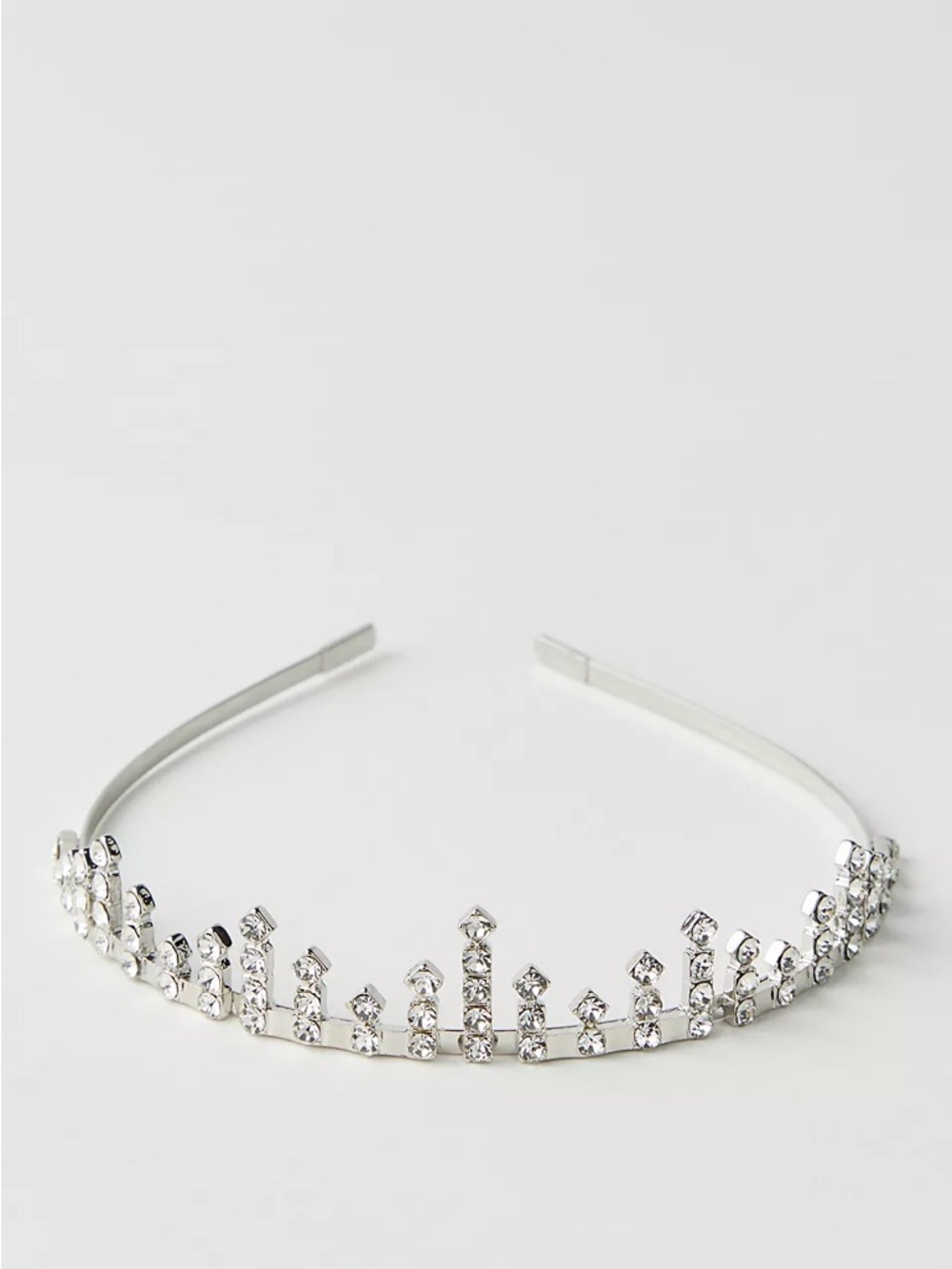 Free People Silver Crystal Tiara Headband - Picture 2 of 2